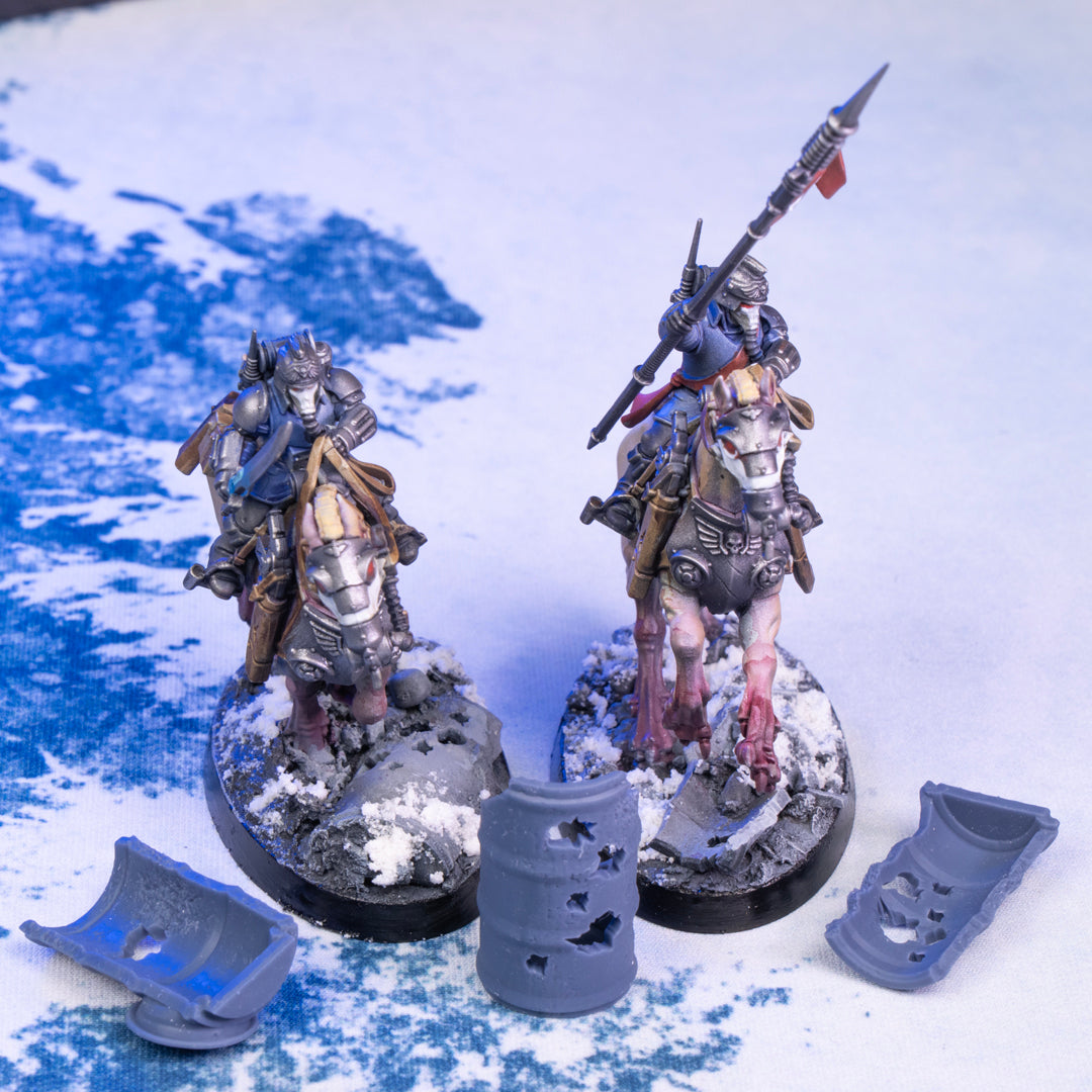 Grim Battlefield Basing Bits - Barrels