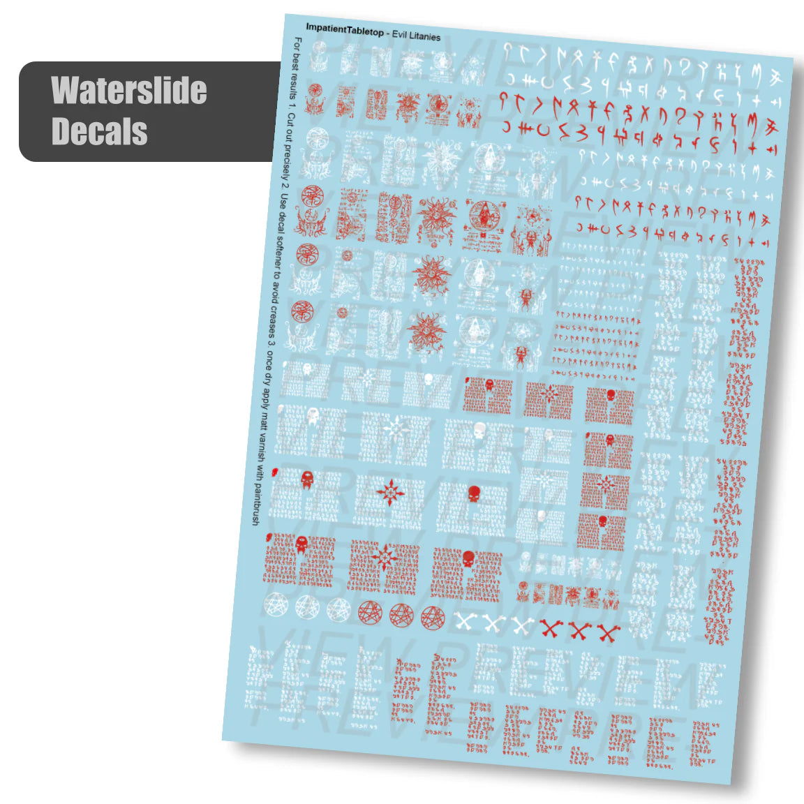 Litanies and Scriptures - Decals (Assorted Styles)