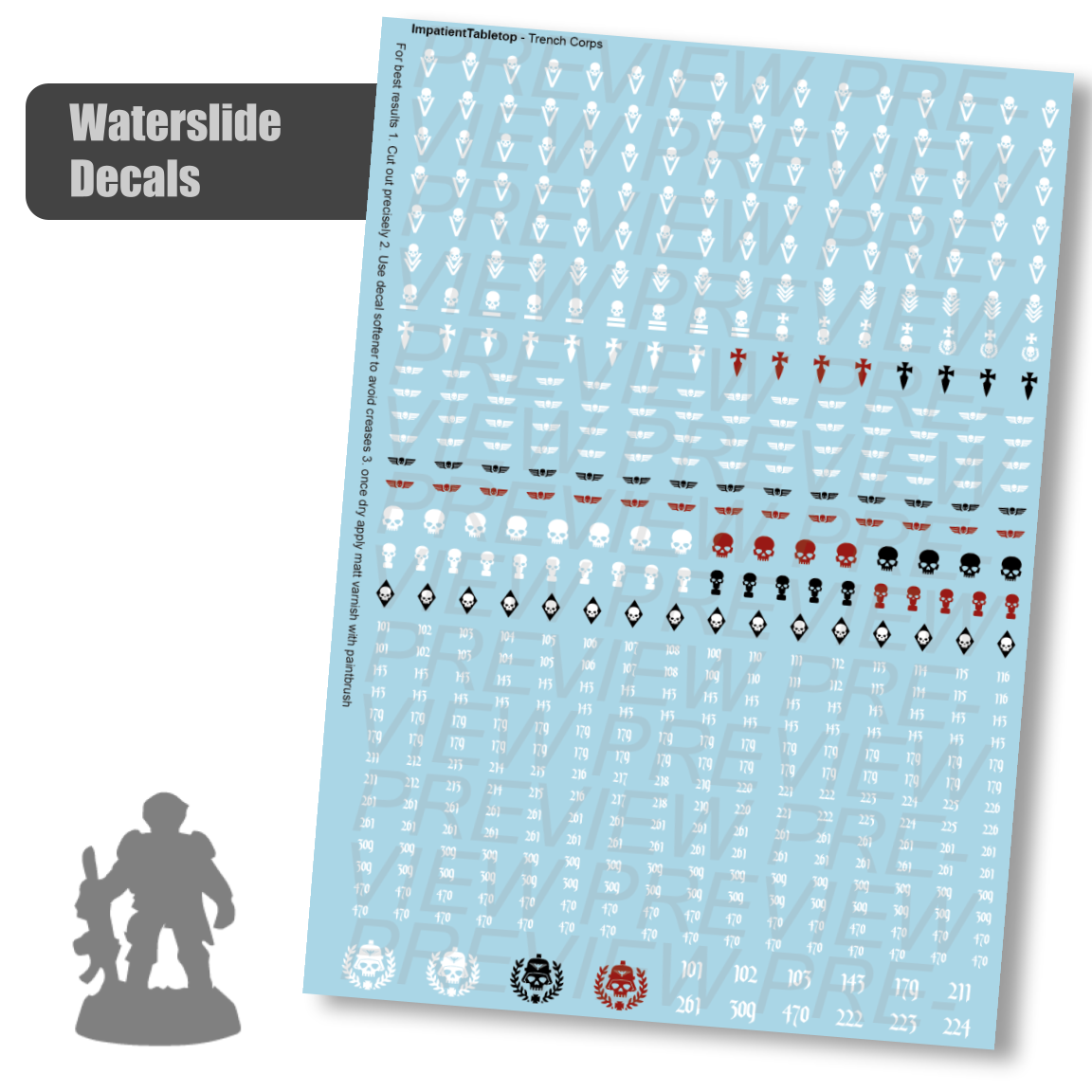 Trench Corps - Decals (Assorted Styles)