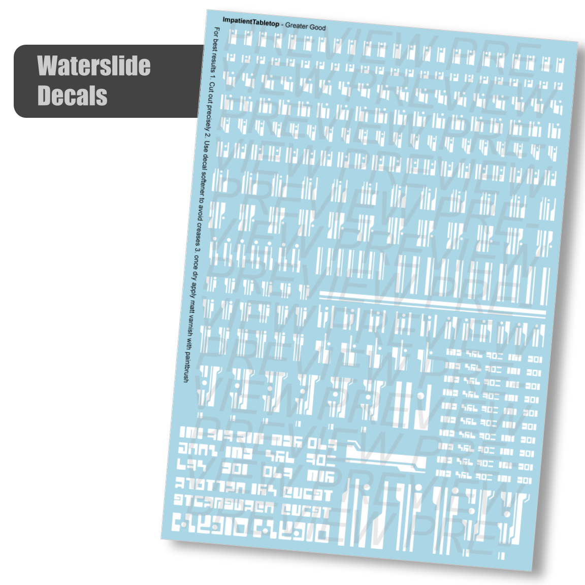 Greater Good Aliens - Decals (Assorted Styles)