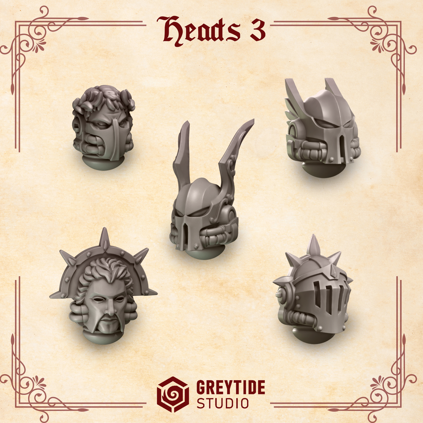 Greytide Studios - Crimson Lords - Heads 3