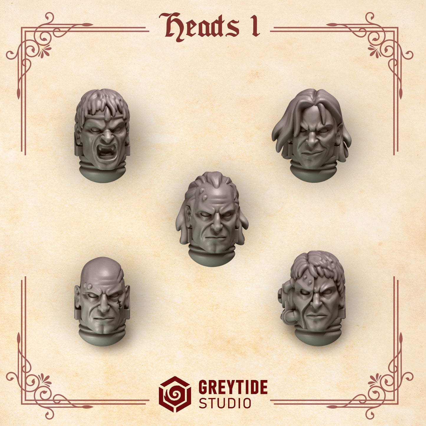 Greytide Studios - Crimson Lords - Heads 1