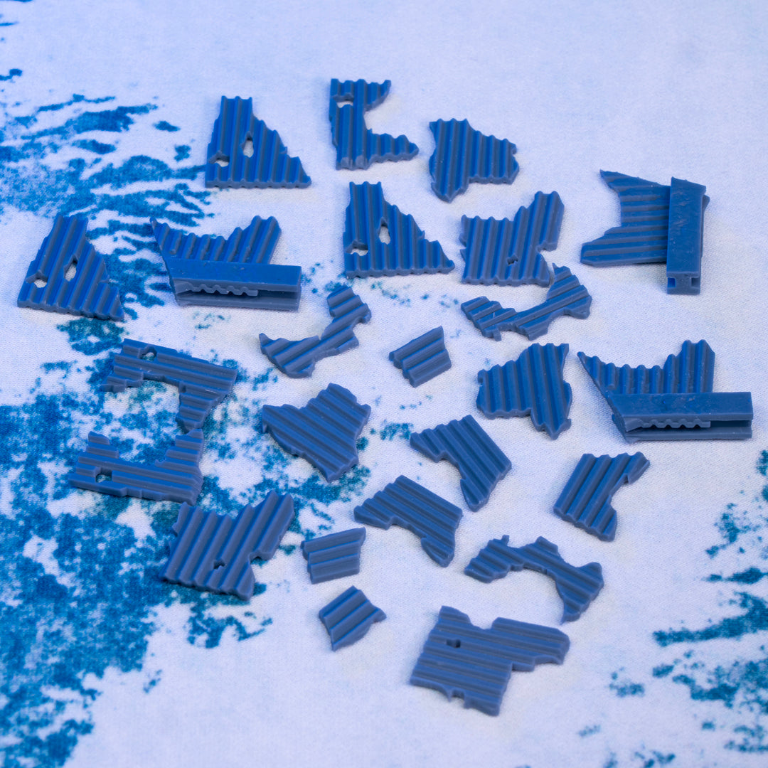Grim Battlefield Basing Bits - Corrugated Metal