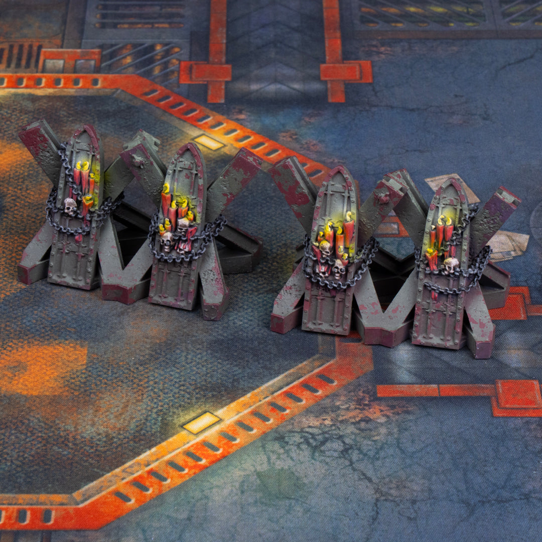 (PRE-ORDER) Medium Tank Traps - Battlefield Supports Pack