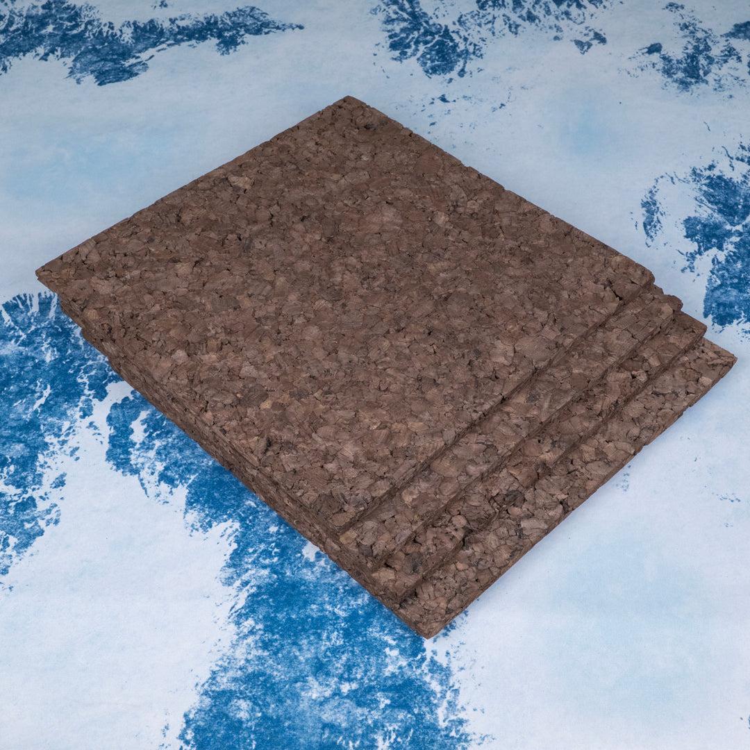 12"x 12"x 3/8" Cork Tiles - Pack of 4