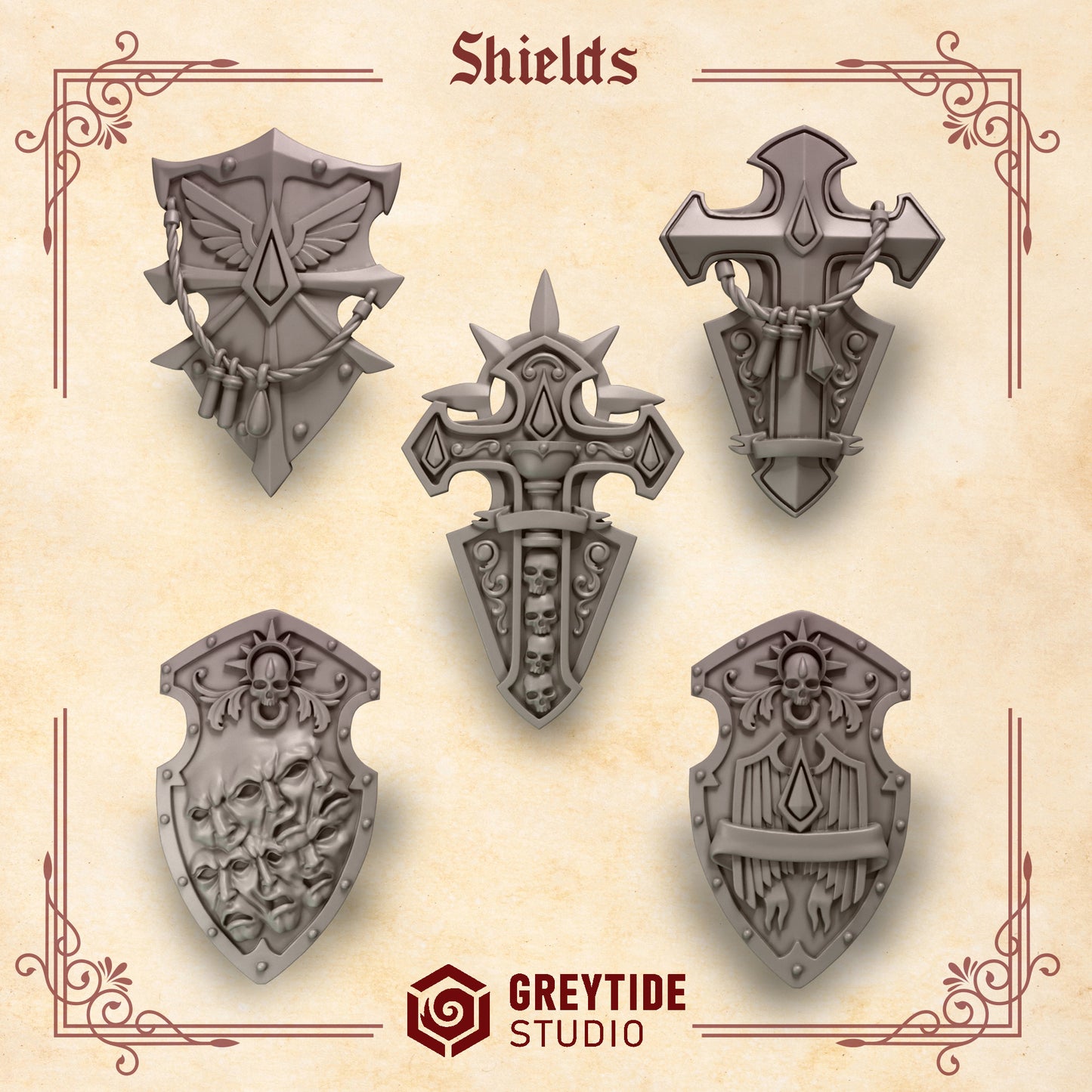 Greytide Studios - Crimson Lords - Shields