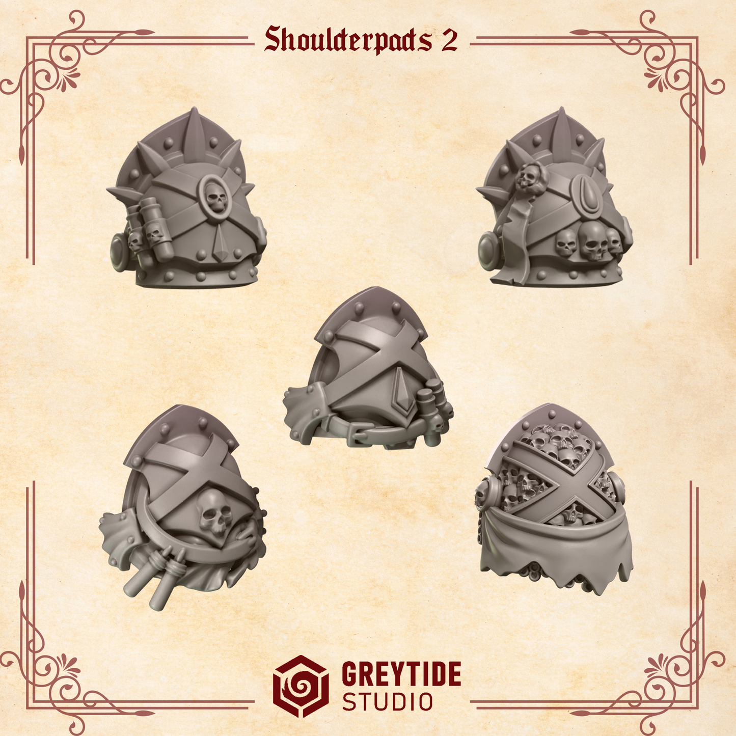 Greytide Studios - Crimson Lords - Shoulderpads 2