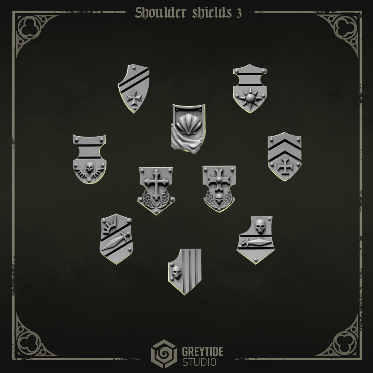 Greytide Studios - Eternal Pilgrims - Shoulder Shields 3