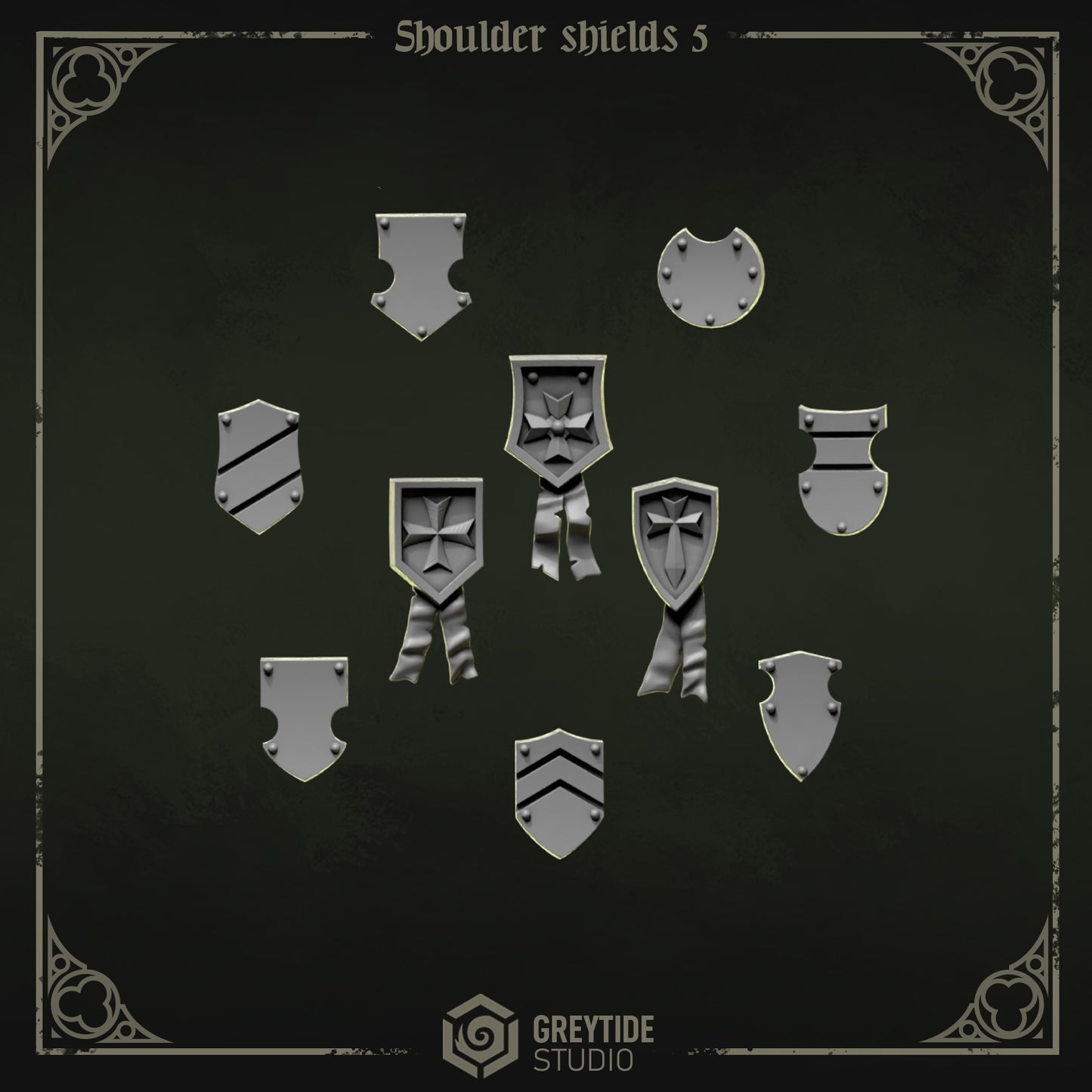 Greytide Studios - Eternal Pilgrims - Shoulder Shields 5