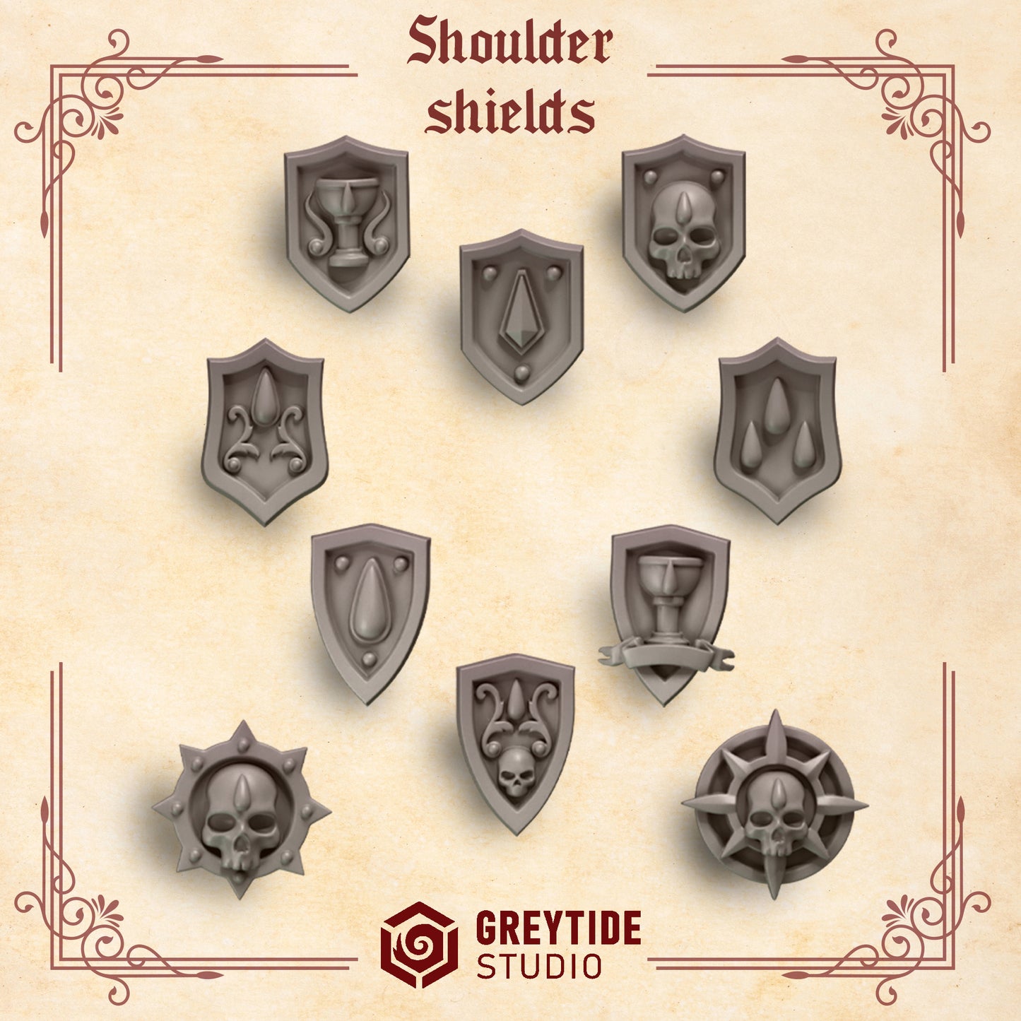 Greytide Studios - Crimson Lords - Shouldershields