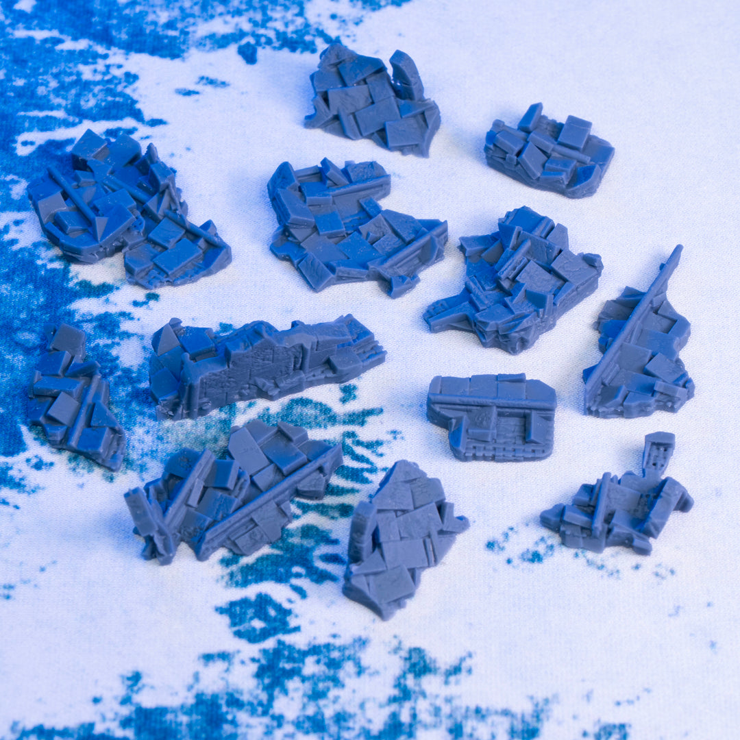 Grim Battlefield Basing Bits - Bricks and Stones