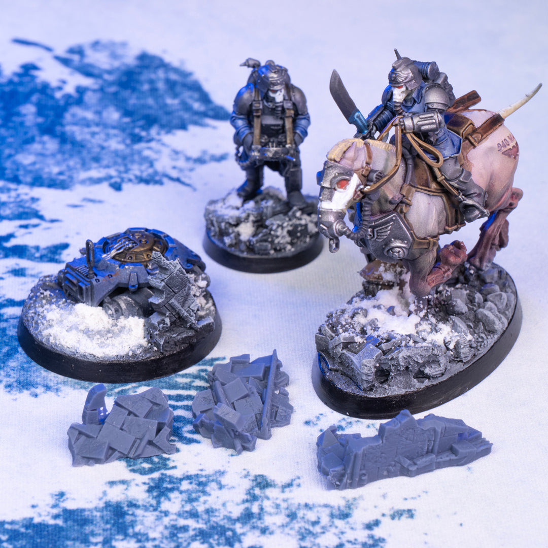 Grim Battlefield Basing Bits - Bricks and Stones