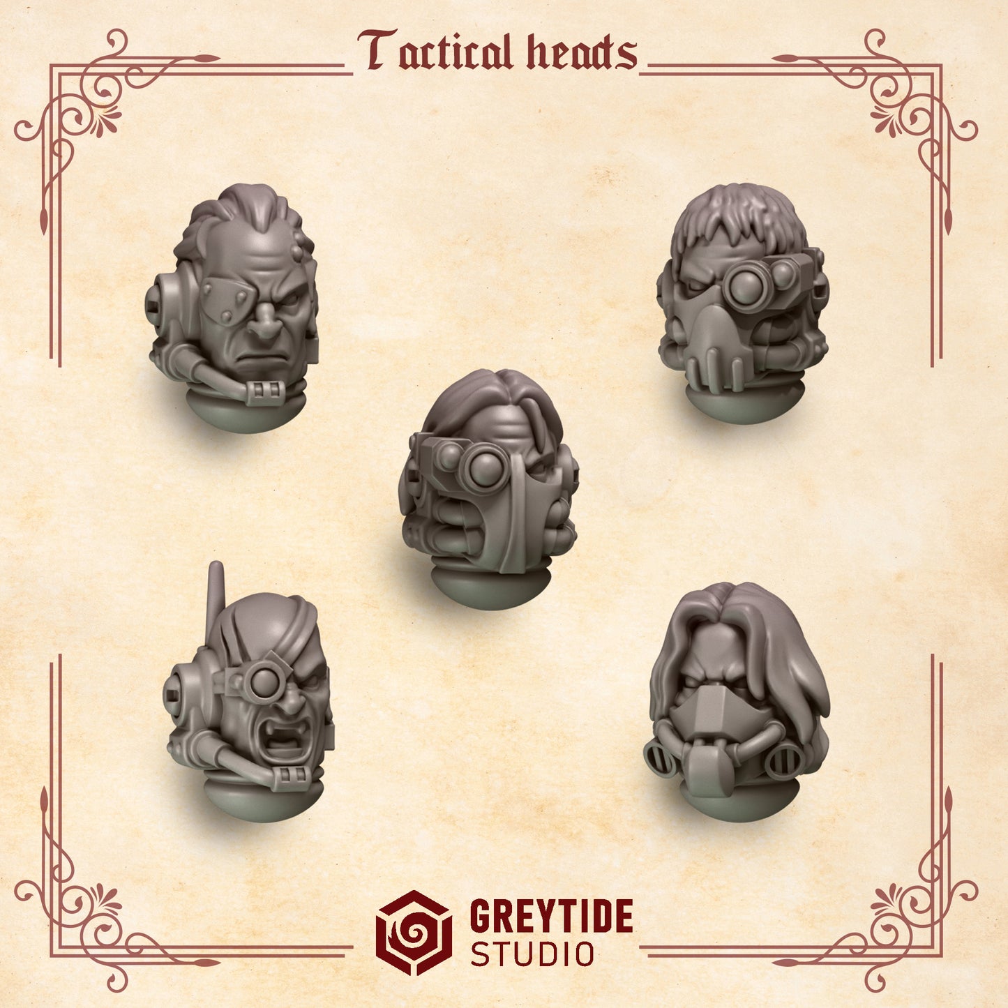 Greytide Studios - Crimson Lords - Tactical Heads