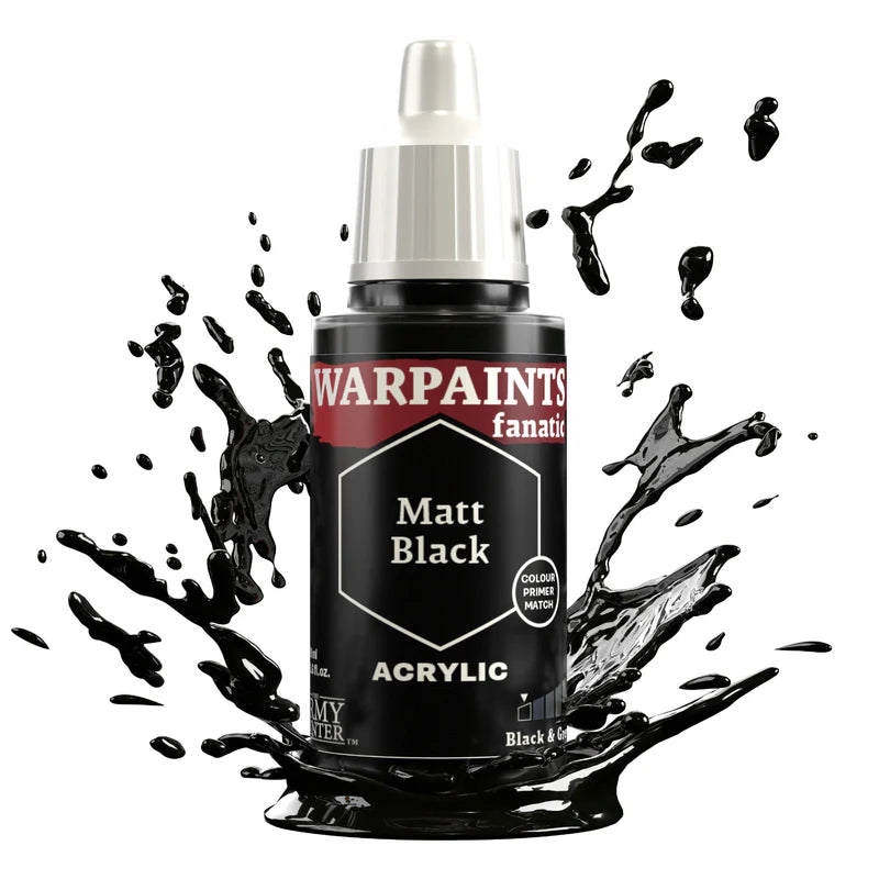 Army Painter Fanatic Warpaints - Matt Black