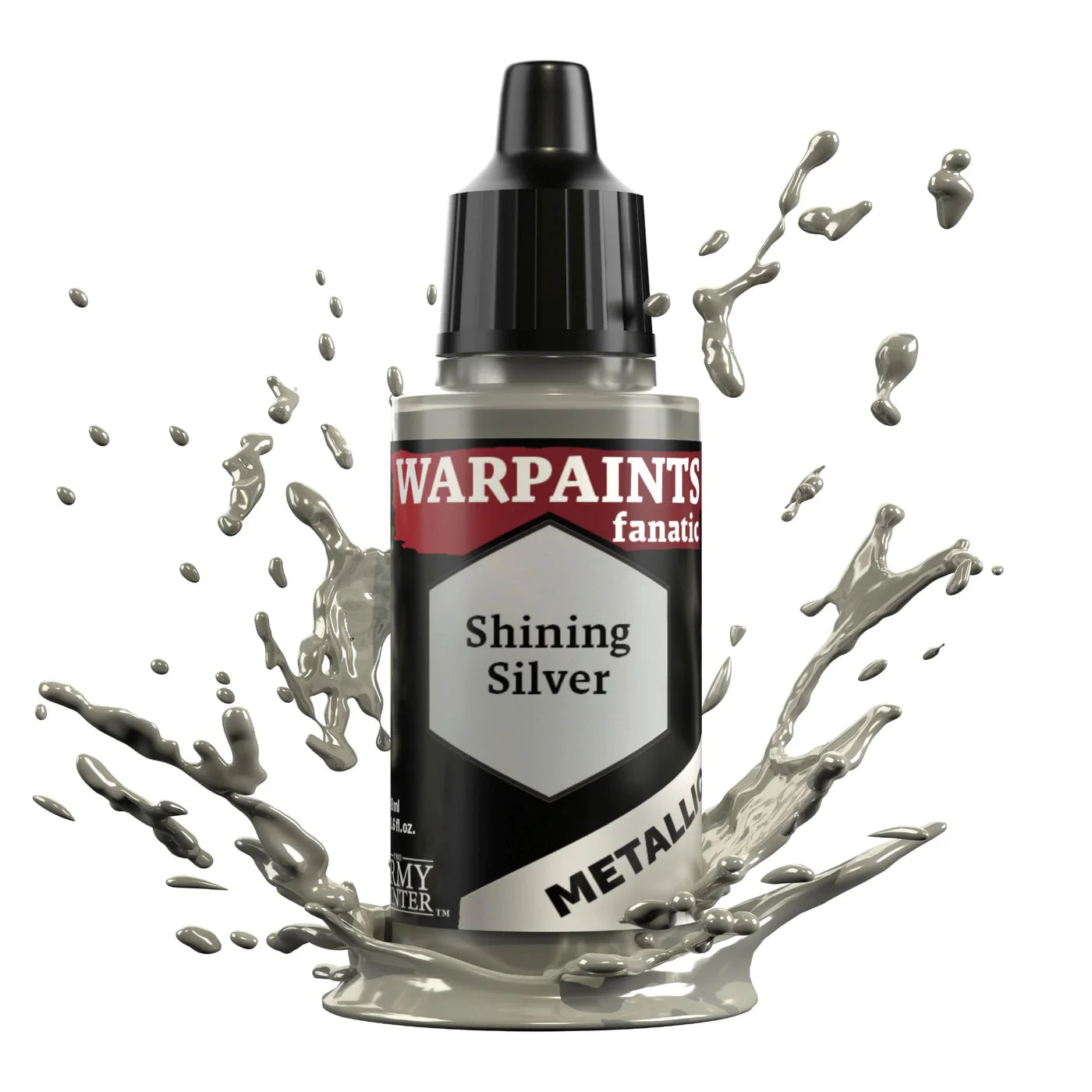 Army Painter Fanatic Warpaints Metallics - Shining Silver