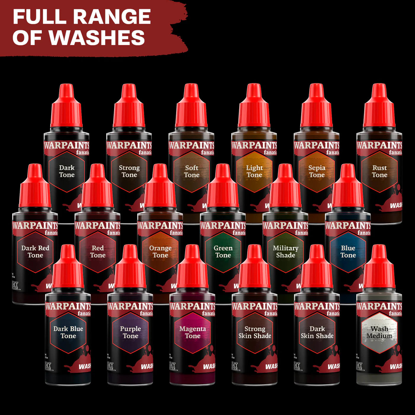 Army Painter Fanatic Warpaints Washes - Military Shade