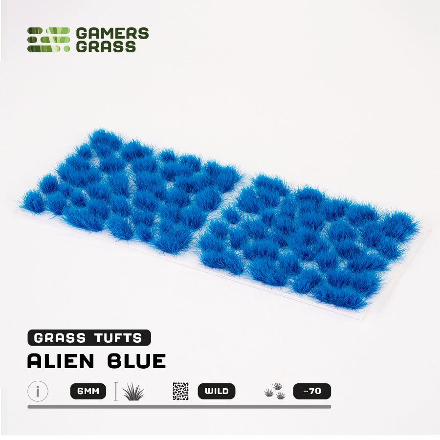 Gamer's Grass - Alien Blue 6mm Tufts Wild