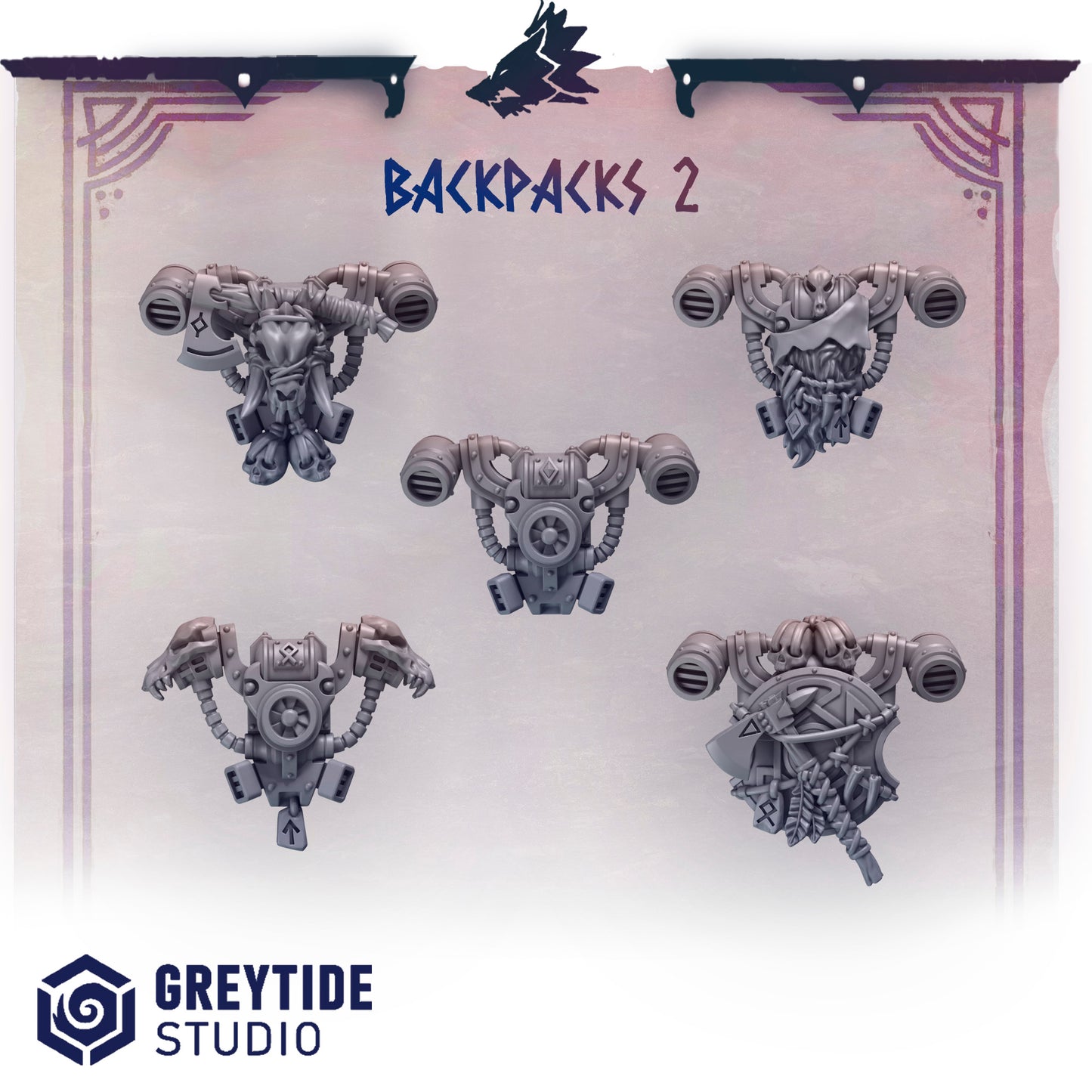 Greytide Studios - Primal Hounds - Backpacks 2