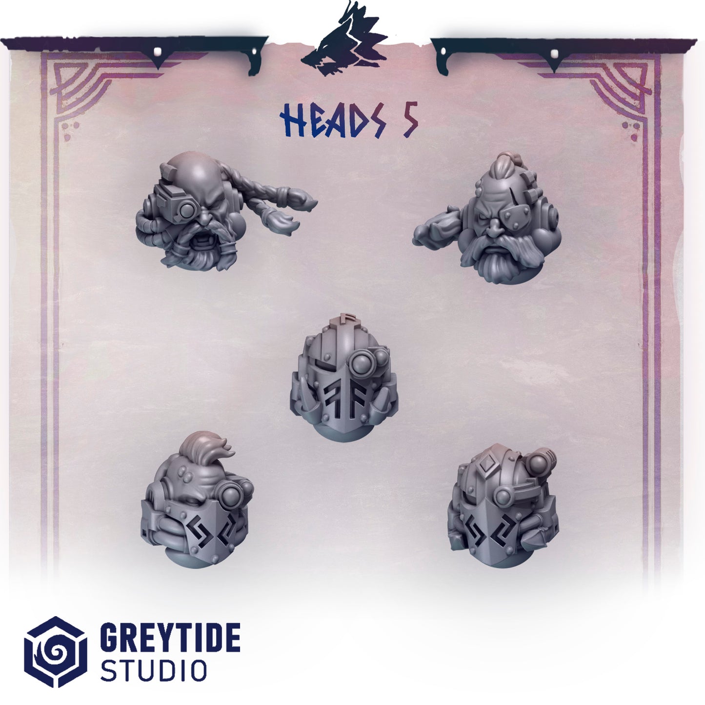 Greytide Studios - Primal Hounds - Heads 5