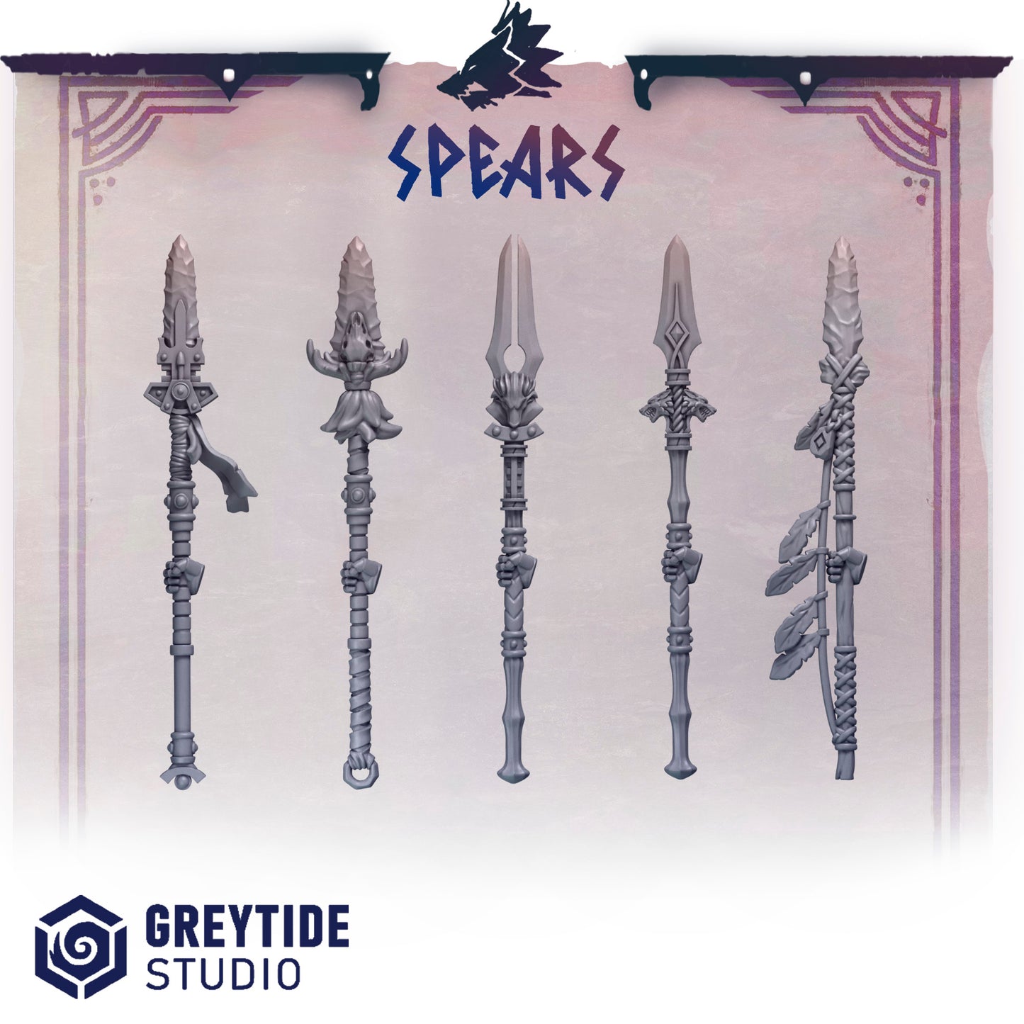 Greytide Studios - Primal Hounds - Spears