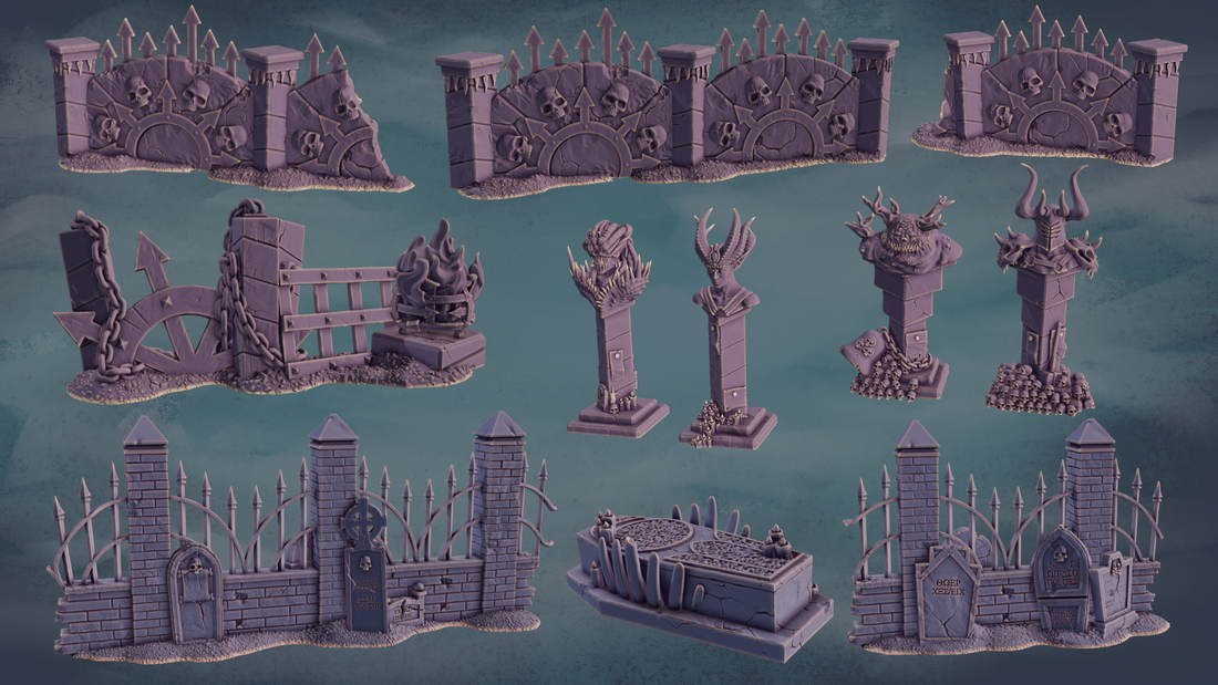 August 2025 Preview - Chaotic Cemetery Pack - Realms of Battle