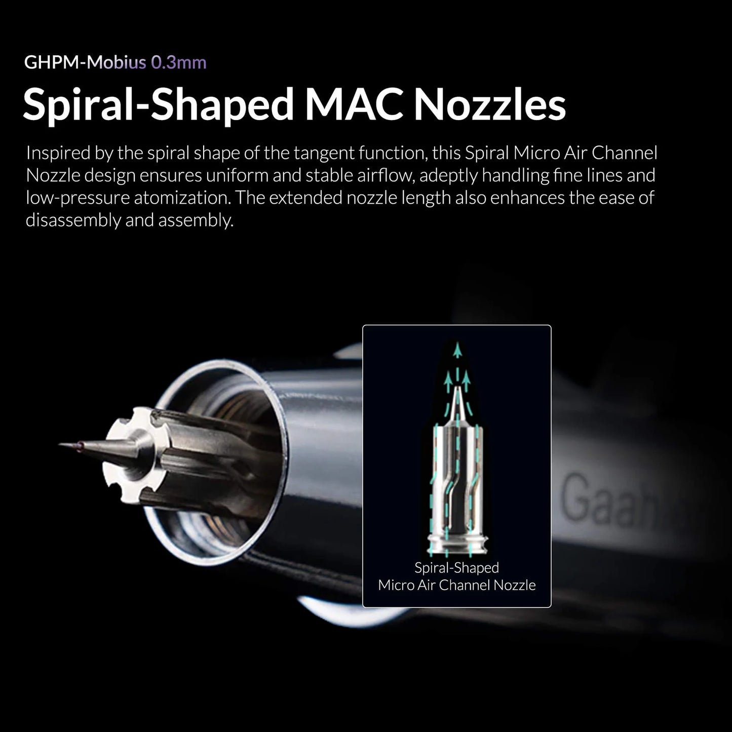 Jay's Favorite Airbrush - Gaahleri Premium Series - Mobius .3mm Airbrush