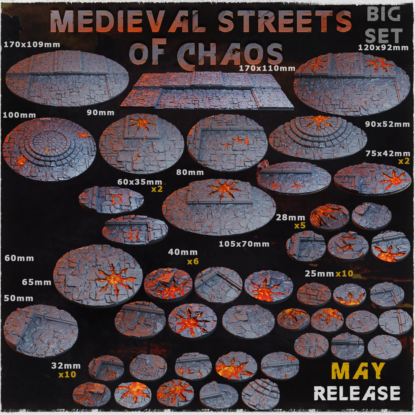 Medieval Streets of Chaos - Toppers