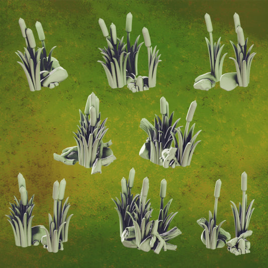 Deadly Swamp Basing Bits - Cattails