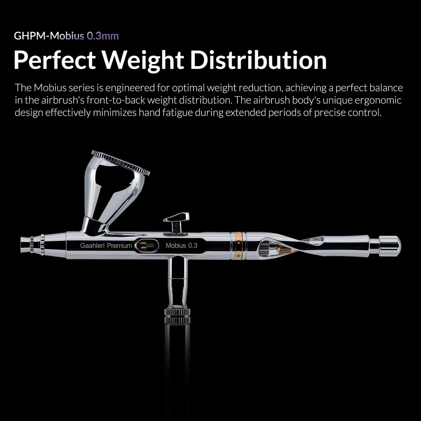 Jay's Favorite Airbrush - Gaahleri Premium Series - Mobius .3mm Airbrush