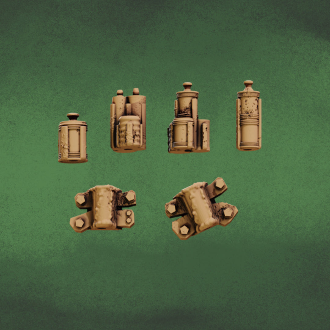 Ramshackle Bits - Flag Toppers