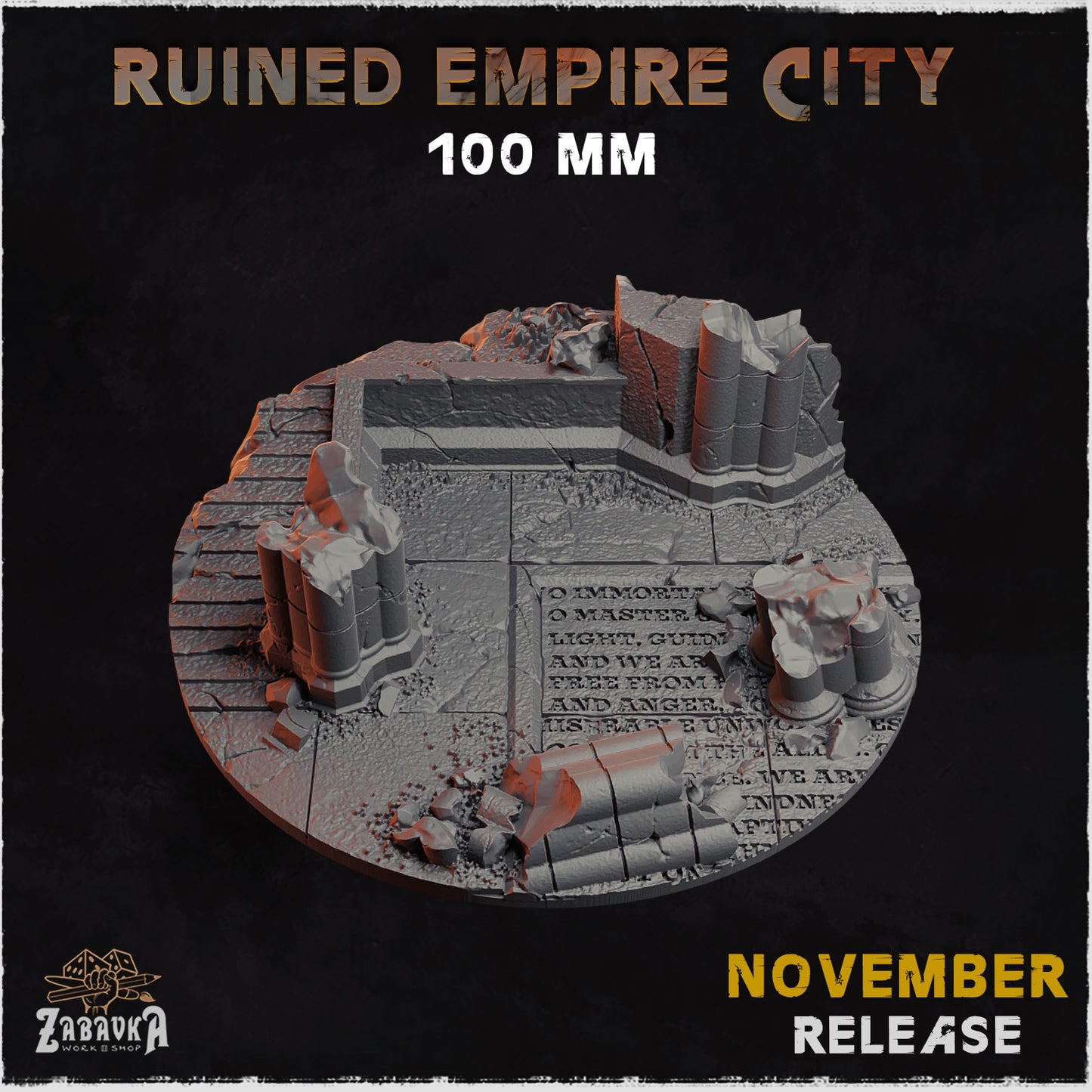 Bases Ovales 60x35mm Empire City Bases Ruined Empire City – Ovale 60x35mm (x3) – Imprimées 3D Artisanalement – France Armored Core Ps1 Bases Ovales 60x35mm Empire City Bases Ruined Empire City – Ovale 60x35mm (x3) – Imprimées 3D Artisanalement – France Armored Core Ps1