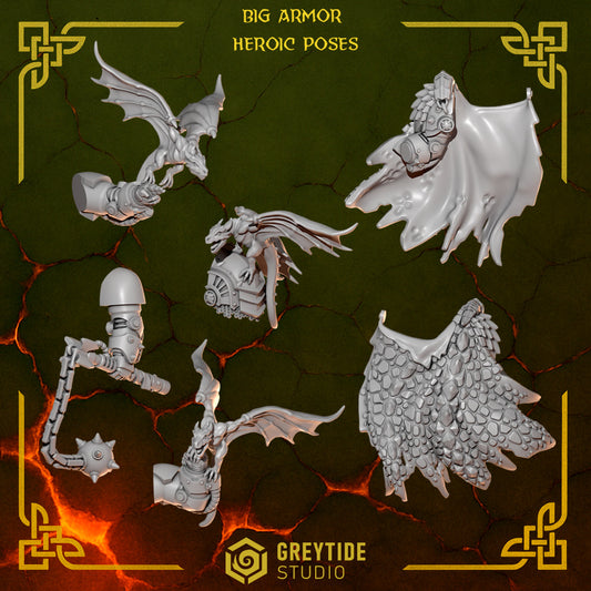Greytide Studios - Anvil Wardens - Big Armor Heroic Poses