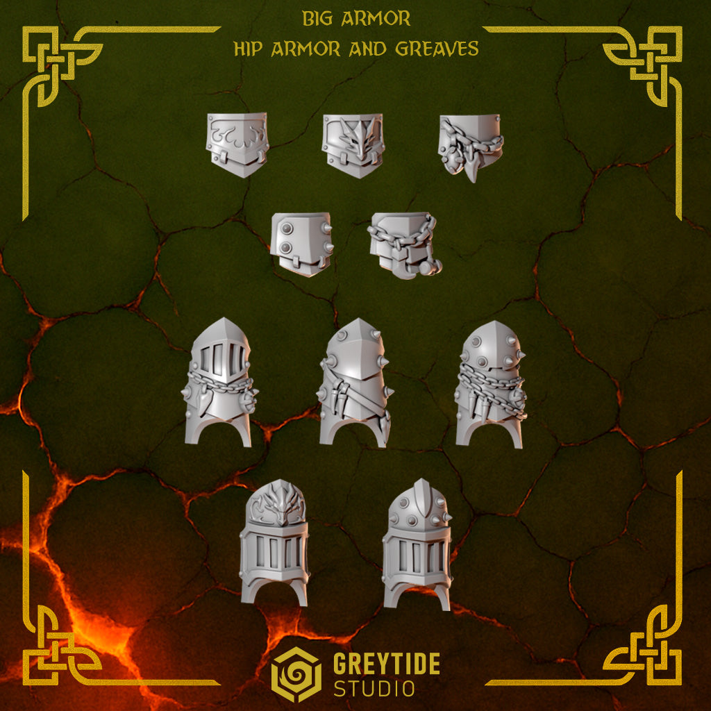 Greytide Studios - Anvil Wardens - Big Armor Hip Armor and Greaves