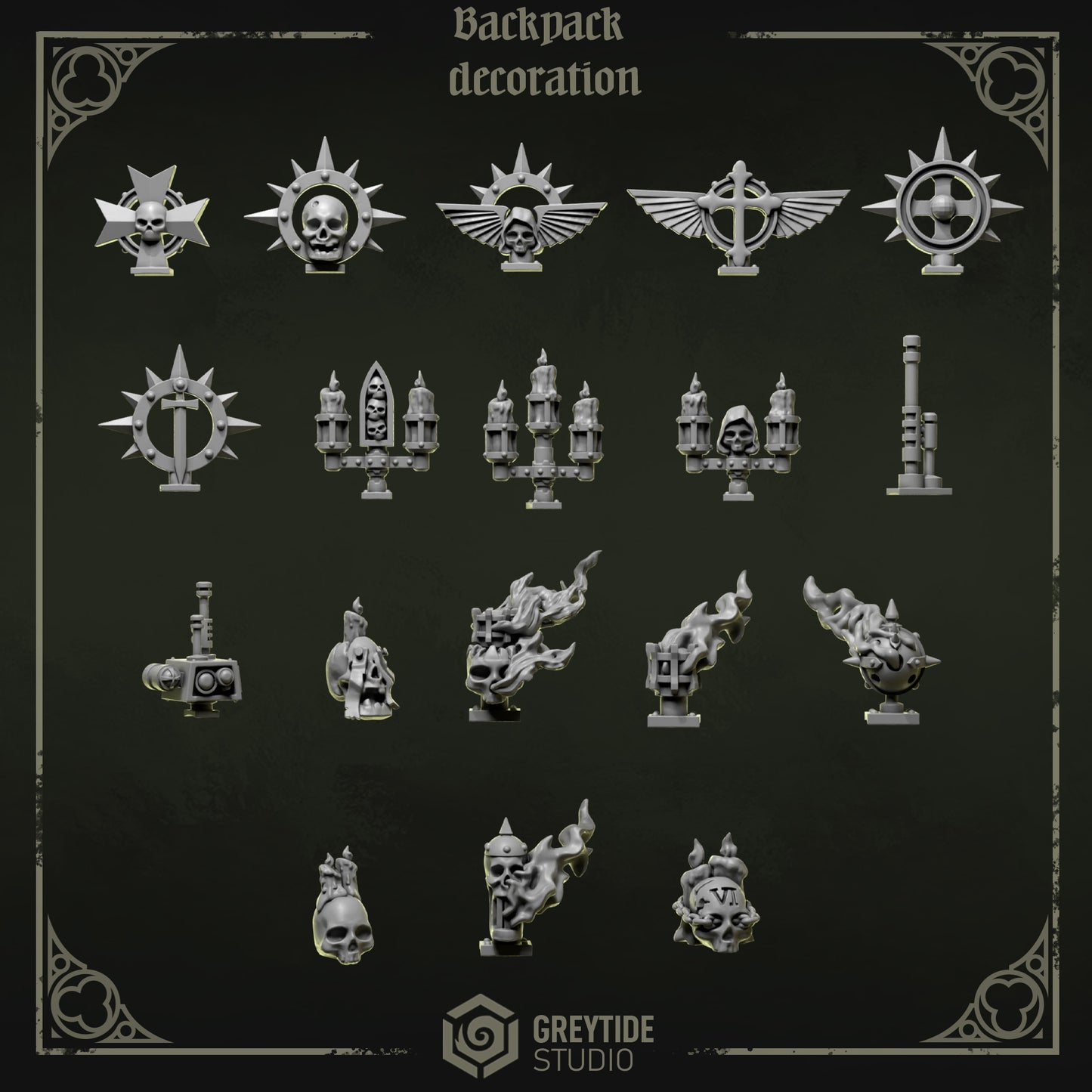 Greytide Studios -  Eternal Pilgrims - Backpack Decorations