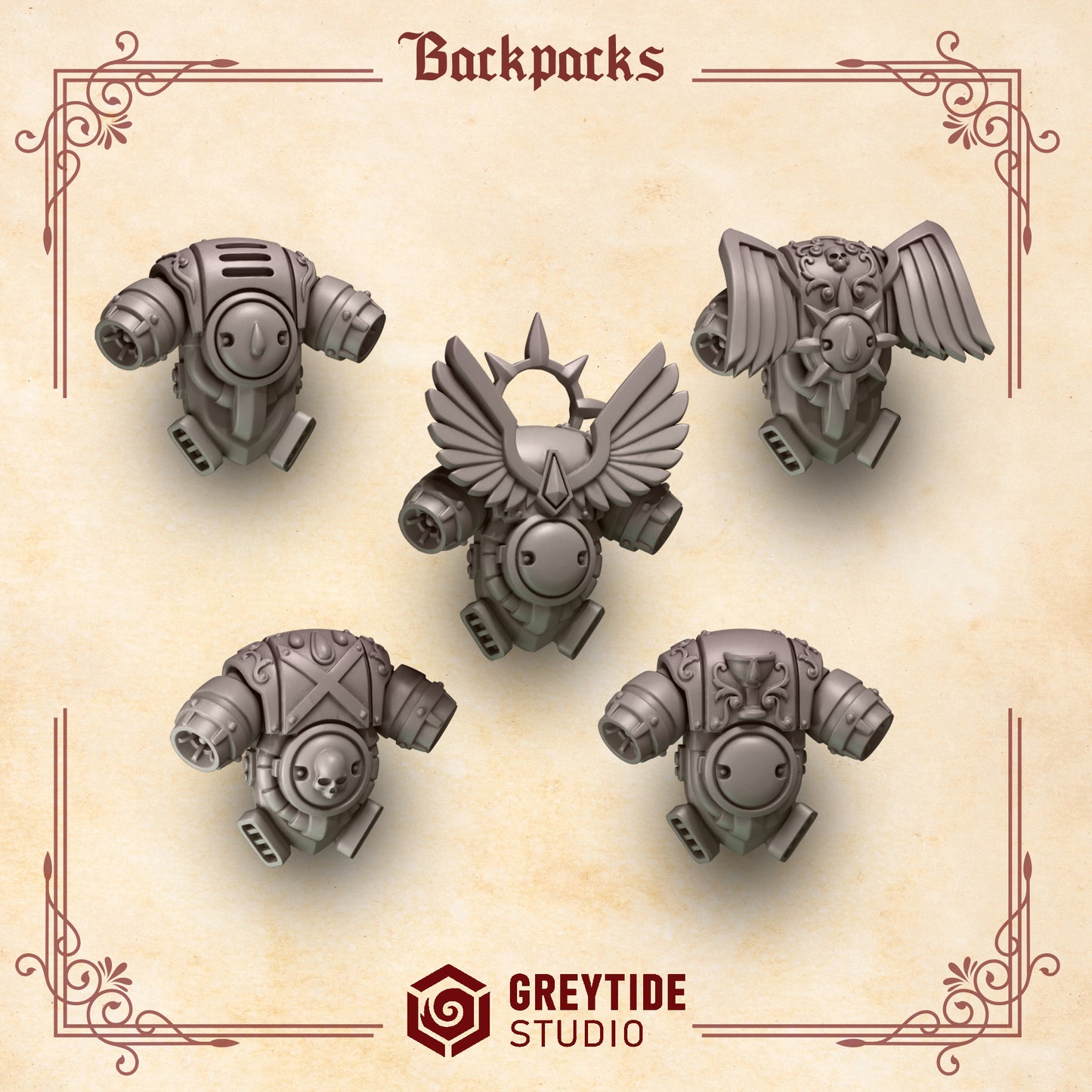 Greytide Studios -  Crimson Lords - Backpacks