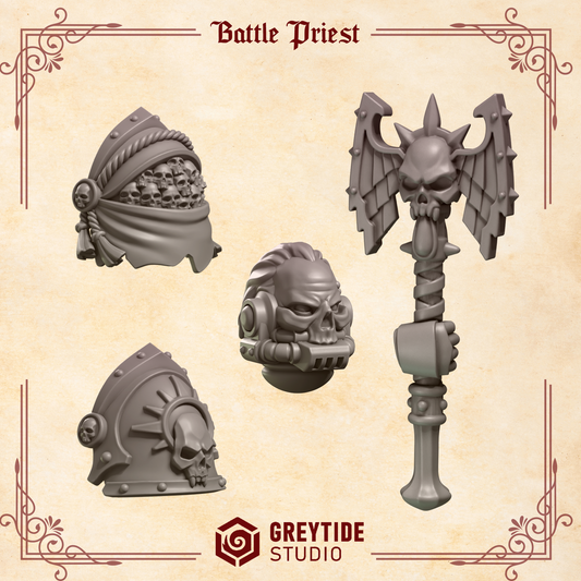 Greytide Studios -  Crimson Lords - Battle Priest Bits