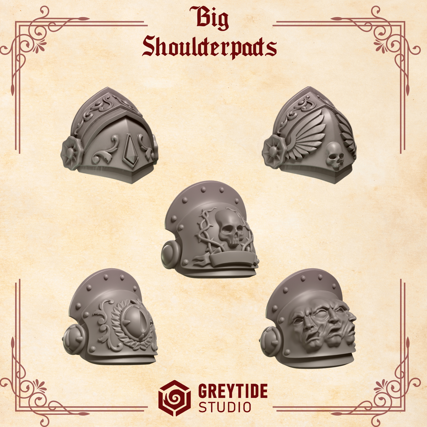 Greytide Studios -  Crimson Lords - Big Shoulderpads