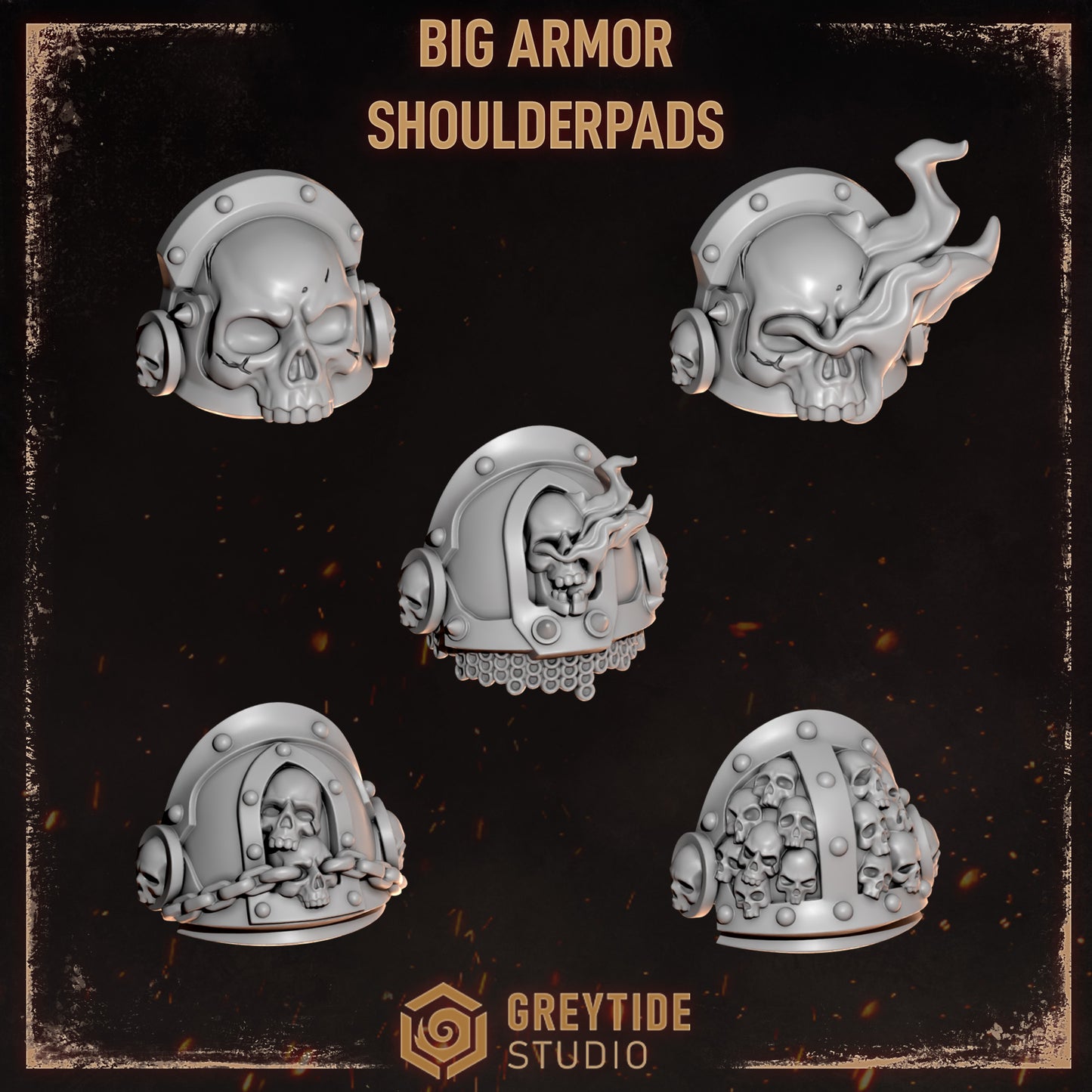 Greytide Studios - Cursed Company - Big Armor Shoulderpads