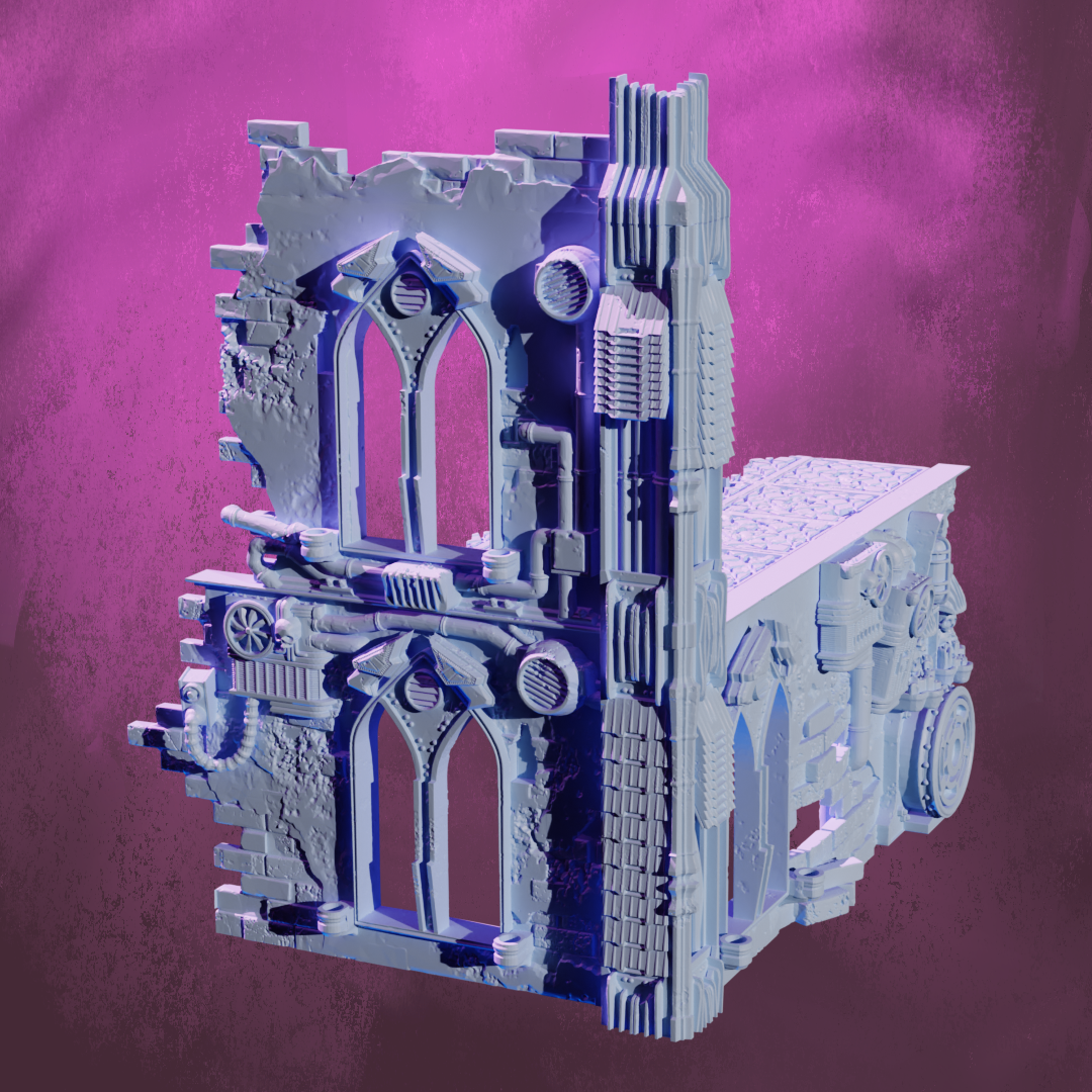 Gothic Modular Building with Cherubs - March 2024