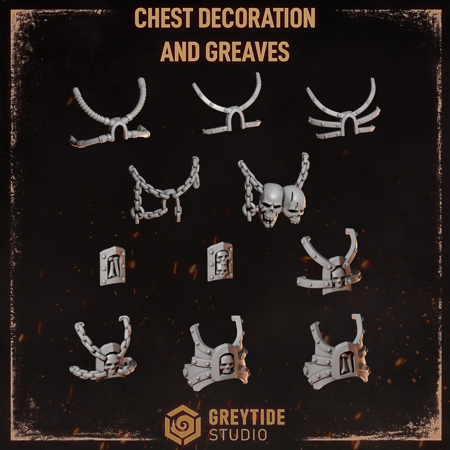 Greytide Studios - Cursed Company - Chest Decorations and Greaves