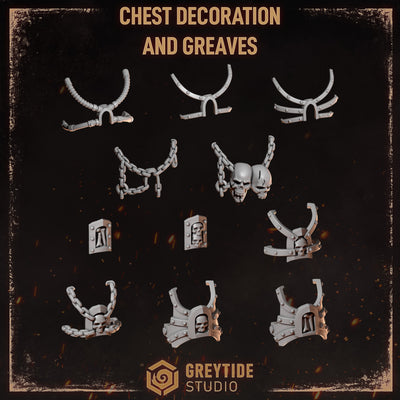Greytide Studios - Cursed Company - Chest Decorations and Greaves