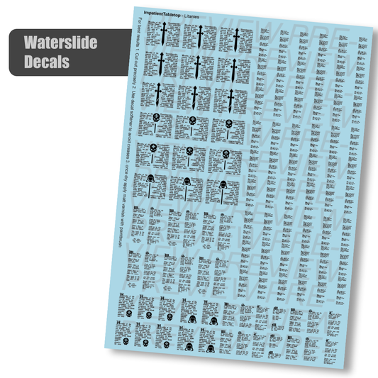 Litanies and Scriptures - Decals