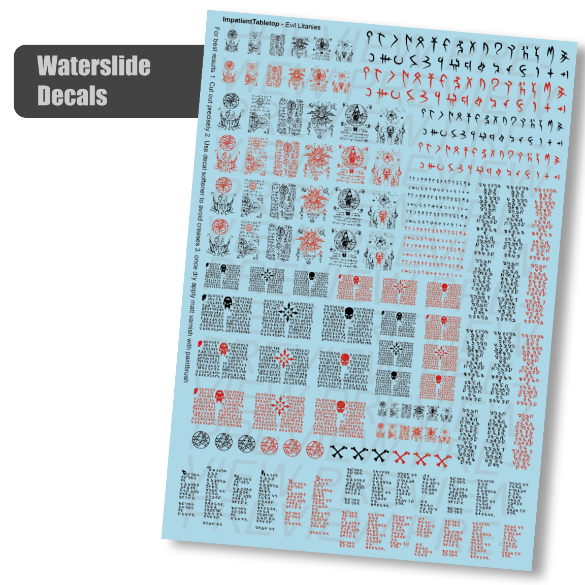 Litanies and Scriptures - Decals (Assorted Styles)