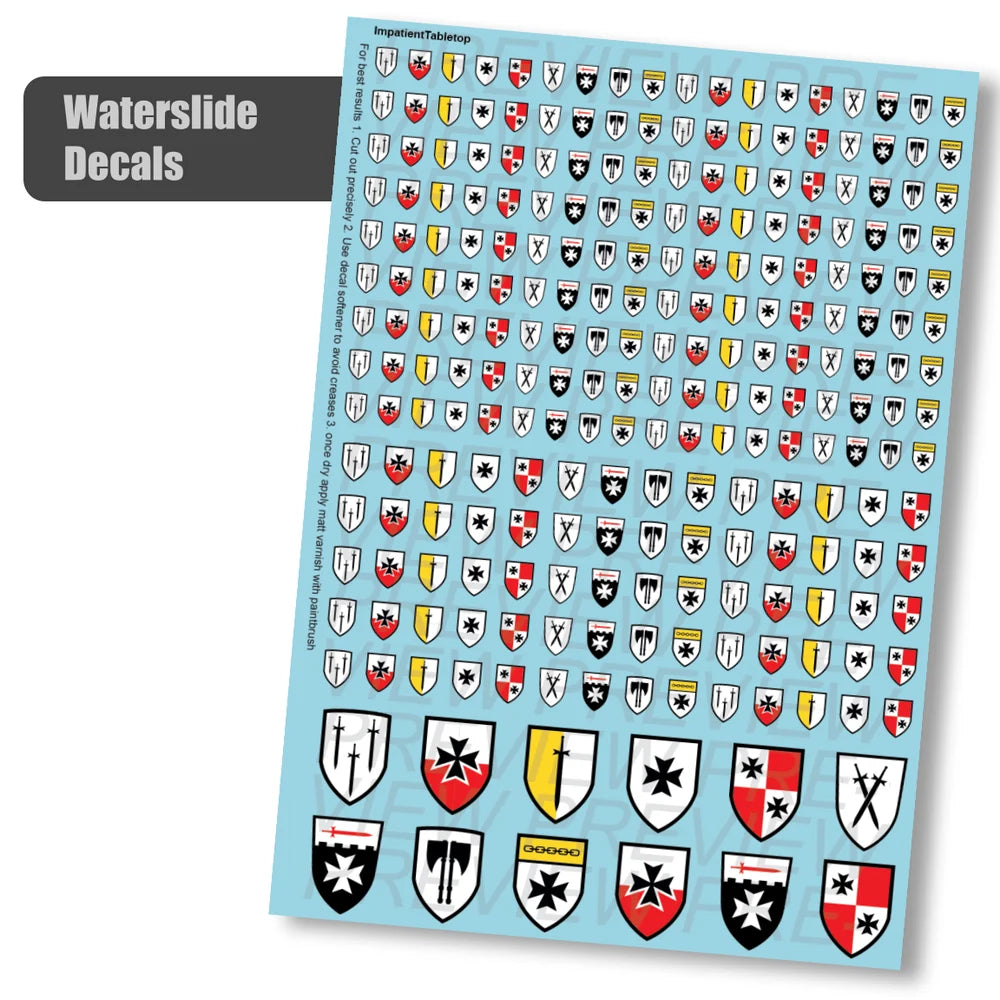 Templars Space Knights - Decals (Assorted Styles)