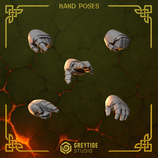 Greytide Studios - Anvil Wardens - Hand Poses