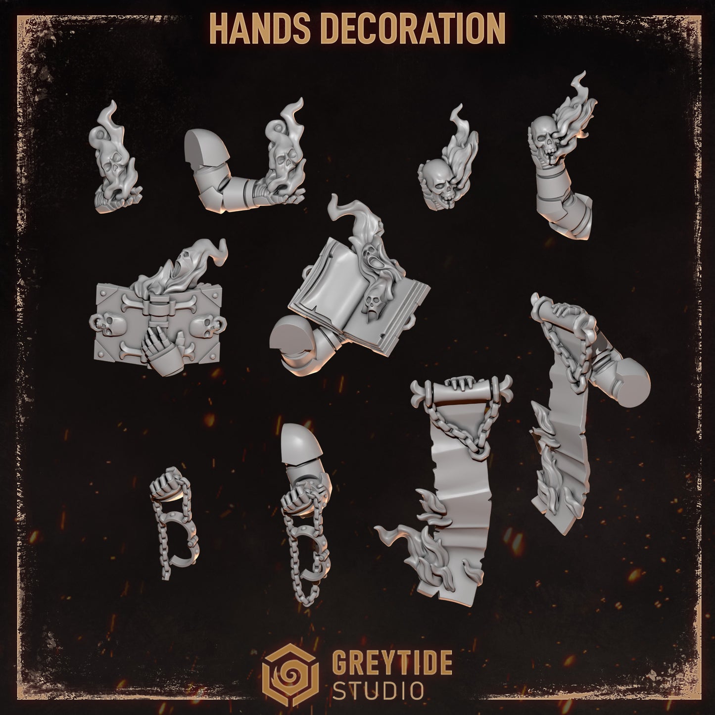 Greytide Studios - Cursed Company - Hand Decorations