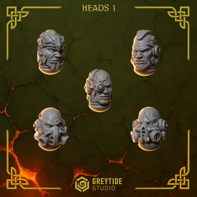 Greytide Studios - Anvil Wardens - Heads 1