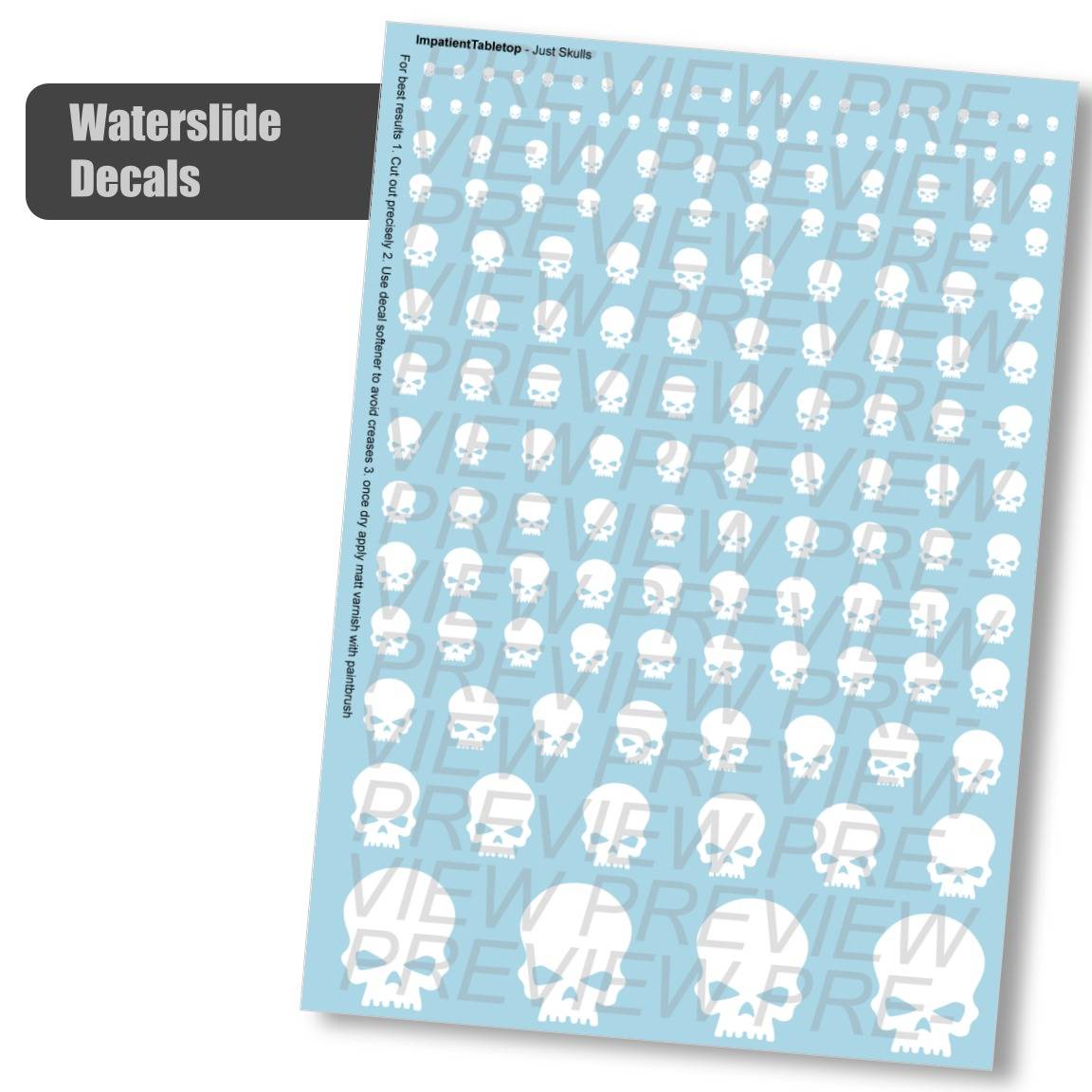 Just Skulls - Decals