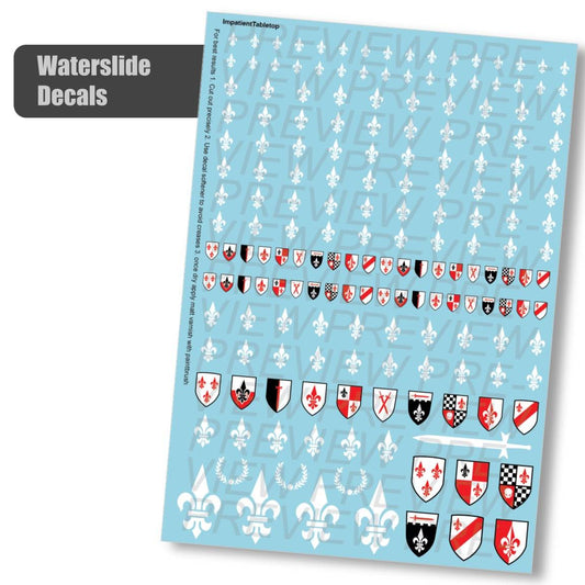 Templar Fleur de Lys - Decals