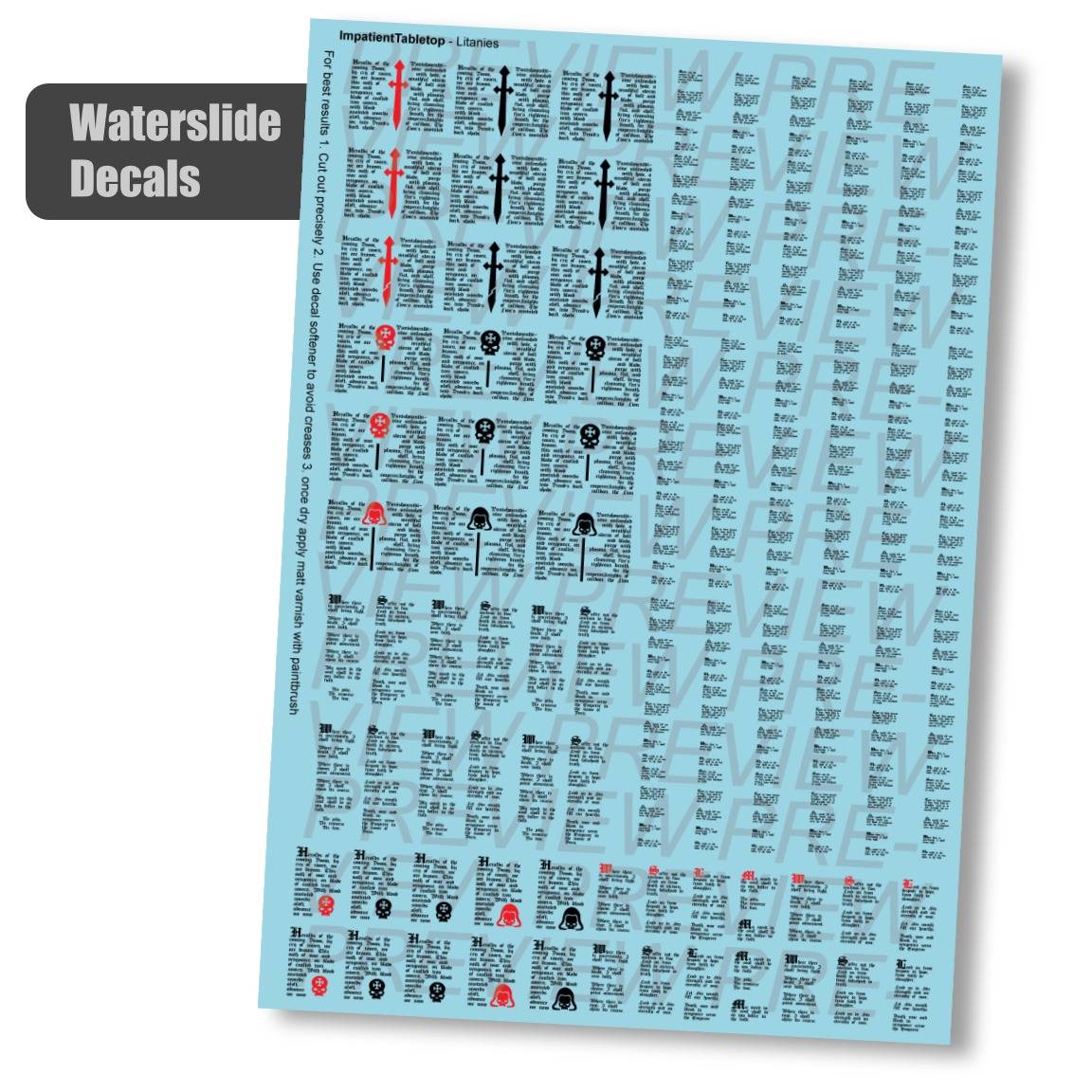Litanies and Scriptures - Decals (Assorted Styles)